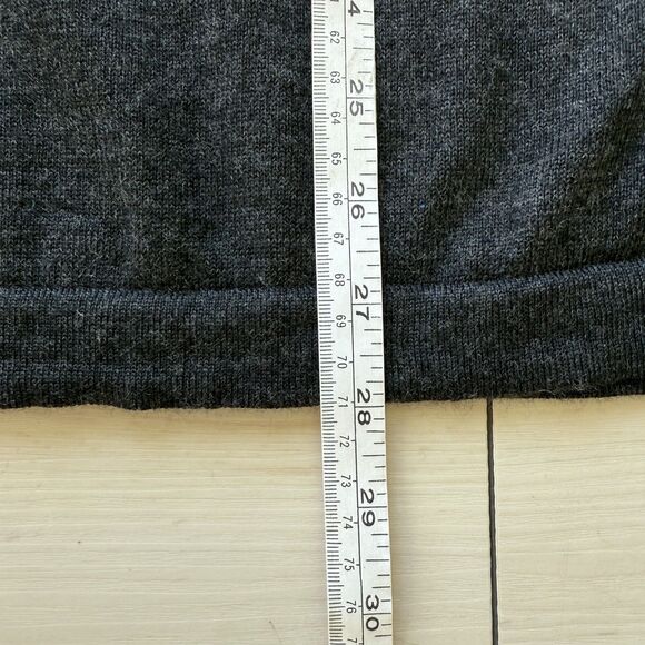 Joseph Abboud Men’s Merino Wool Sweater Size Small Gray Quarter Zip Long Sleeve - Picture 8 of 9